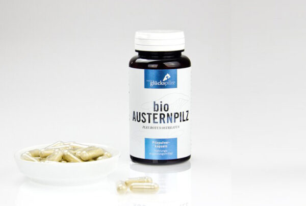 Austernpilz (Pleurotus ostreatus) BIO-VITALPILZ in Kapseln / TYROLER GLÜCKSPILZE