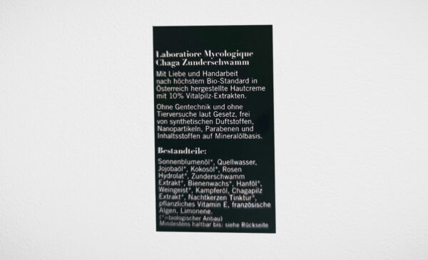 BIO Hautcreme mit Chaga & Zunderschwamm 50 ml / Glückspilze – Bild 3