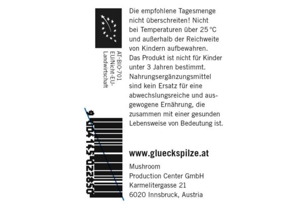 Schmetterlingstramete (Coriolus versicolor) BIO-VITALPILZ in Kapseln / TIROLER GLÜCKSPILZE – Bild 2