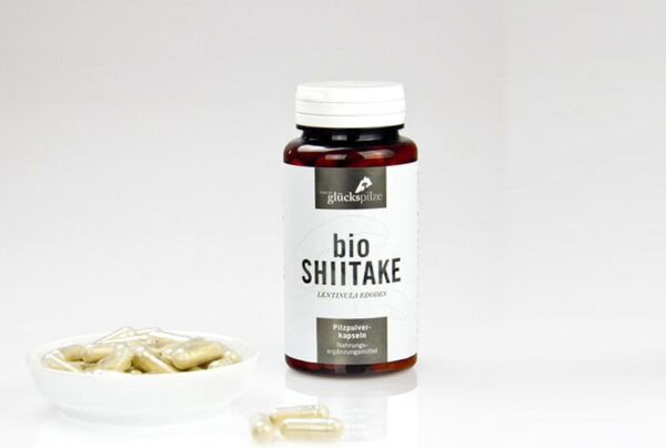 Shiitake (Lentinula edodes) BIO-VITALPILZ in Kapseln / TYROLER GLÜCKSPILZE