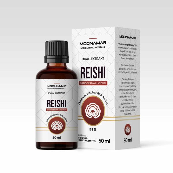 Reishi (Ganoderma Lucidum) / 50 ml BIO Flüssigextrakt / MOONAMAR