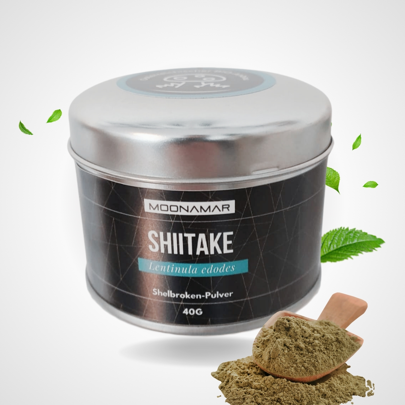 Shiitake Shellbroken Pulver (Lentinula edodes) von MOONAMAR aus Wien - Österreichisches Produkt