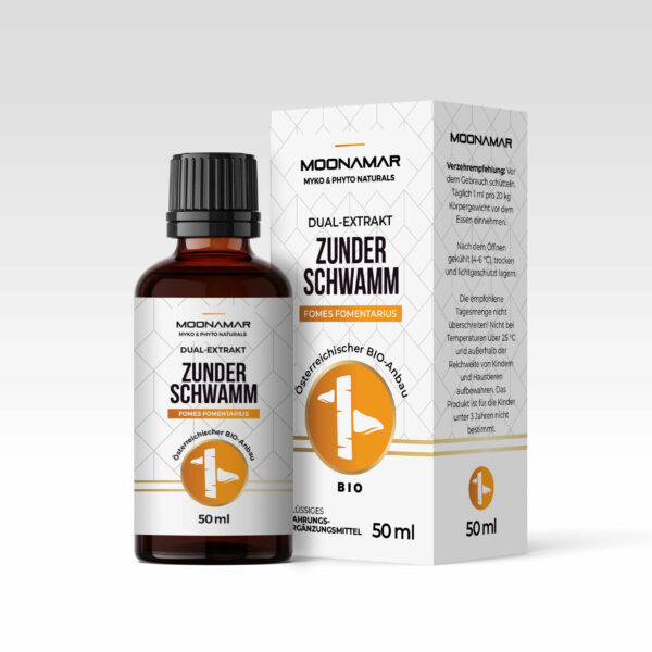 Zunderschwamm (Fomes fomentarius) / 50 ml BIO Flüssigextrakt / MOONAMAR